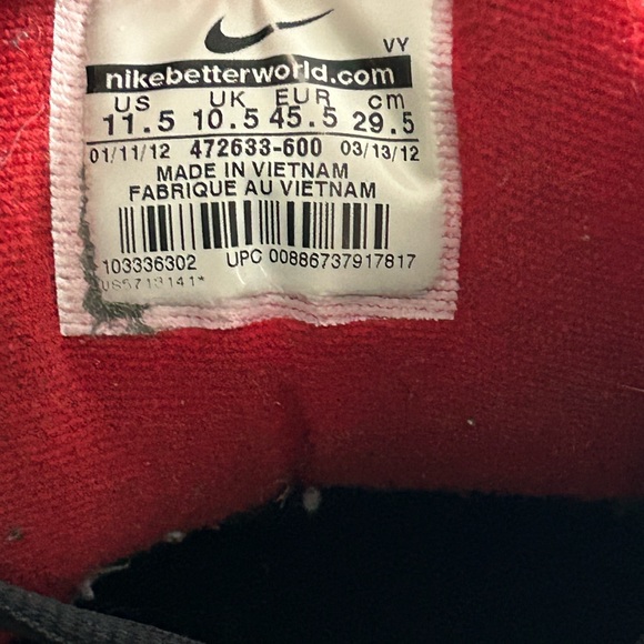 NIKE AIR QUICK Handle mens hightop size 11.5 basketball shoes - Picture 7 of 8